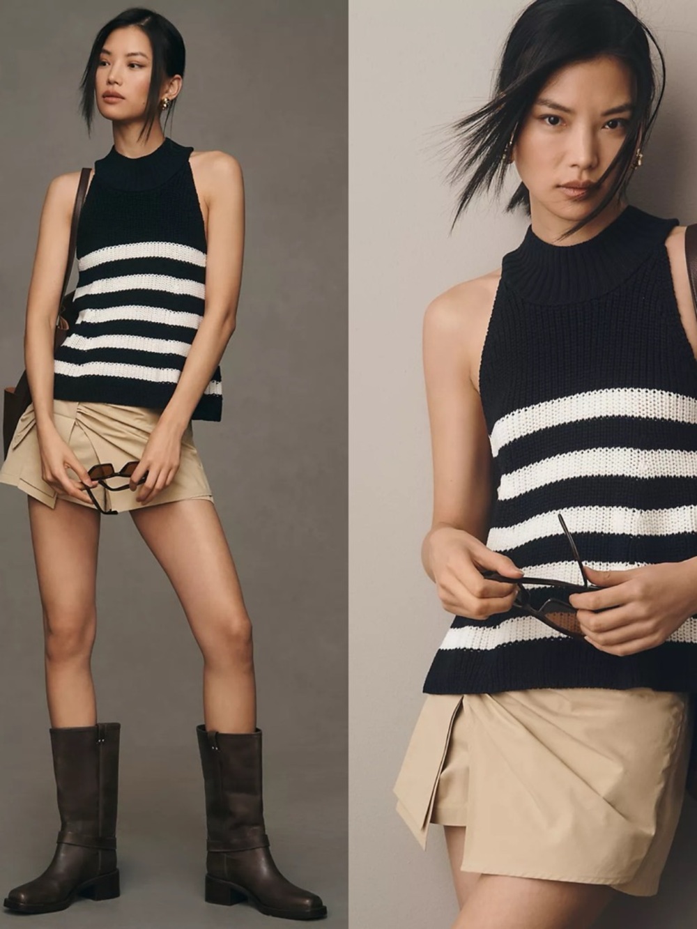 NWT Pilcro Mock-Neck Swing Sweater Tank